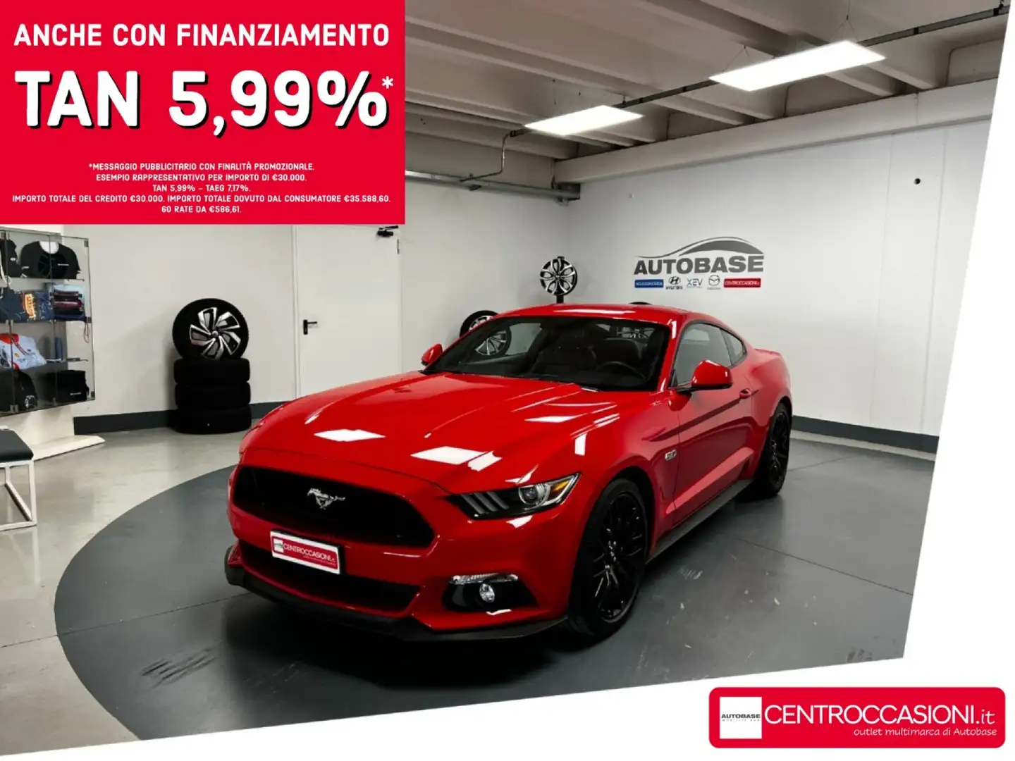Ford Mustang Fastback 5.0 V8 TiVCT GT Rosso - 1