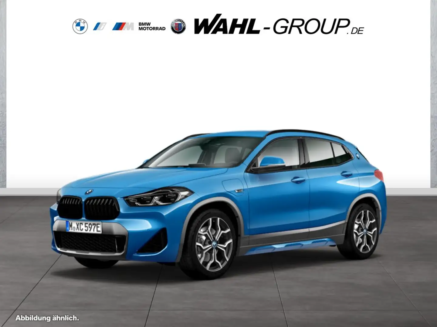 BMW X2 xDrive25e M SPORT X NAVI PLUS HUD RFK ALARM KOMFO Blau - 1