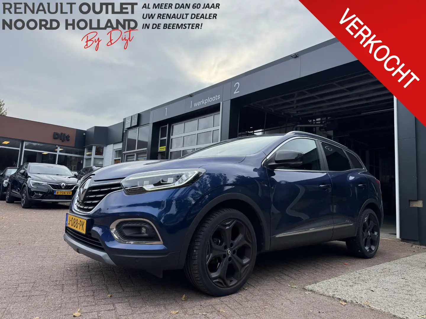 Renault Kadjar 1.3 TCe 160PK Black Edition+Wegklapbare trekhaak!! Bleu - 1