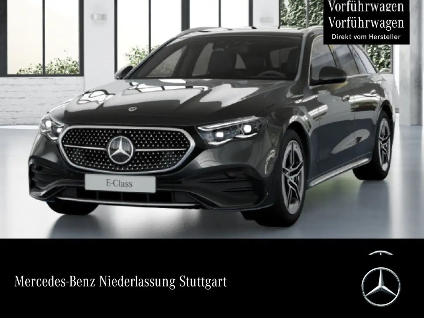 Mercedes-Benz E 300 e T Hybrid AMG Fahrass 360° Pano Burmester Gris - 1