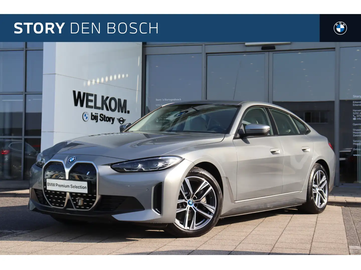 BMW i4 eDrive40 High Executive / Active Cruise Control / Grijs - 1