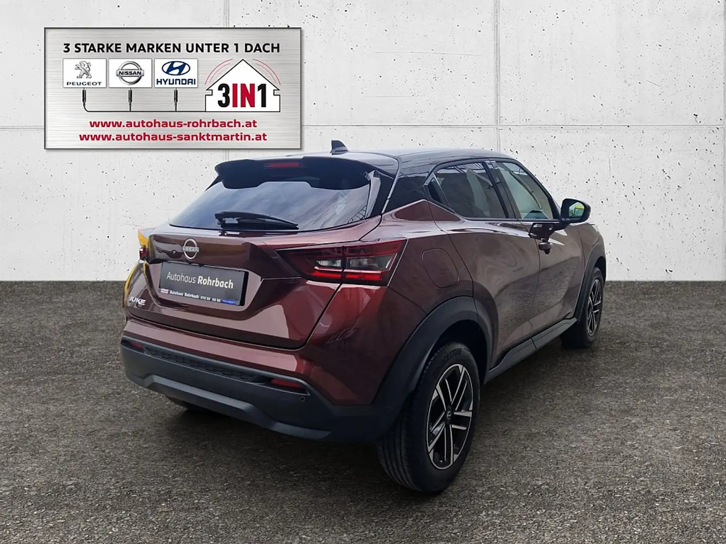 Nissan Juke 1,0 DIG-T N-Connecta DCT Aut. Rot - 2