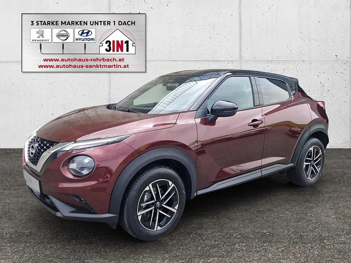 Nissan Juke 1,0 DIG-T N-Connecta DCT Aut. Rot - 1