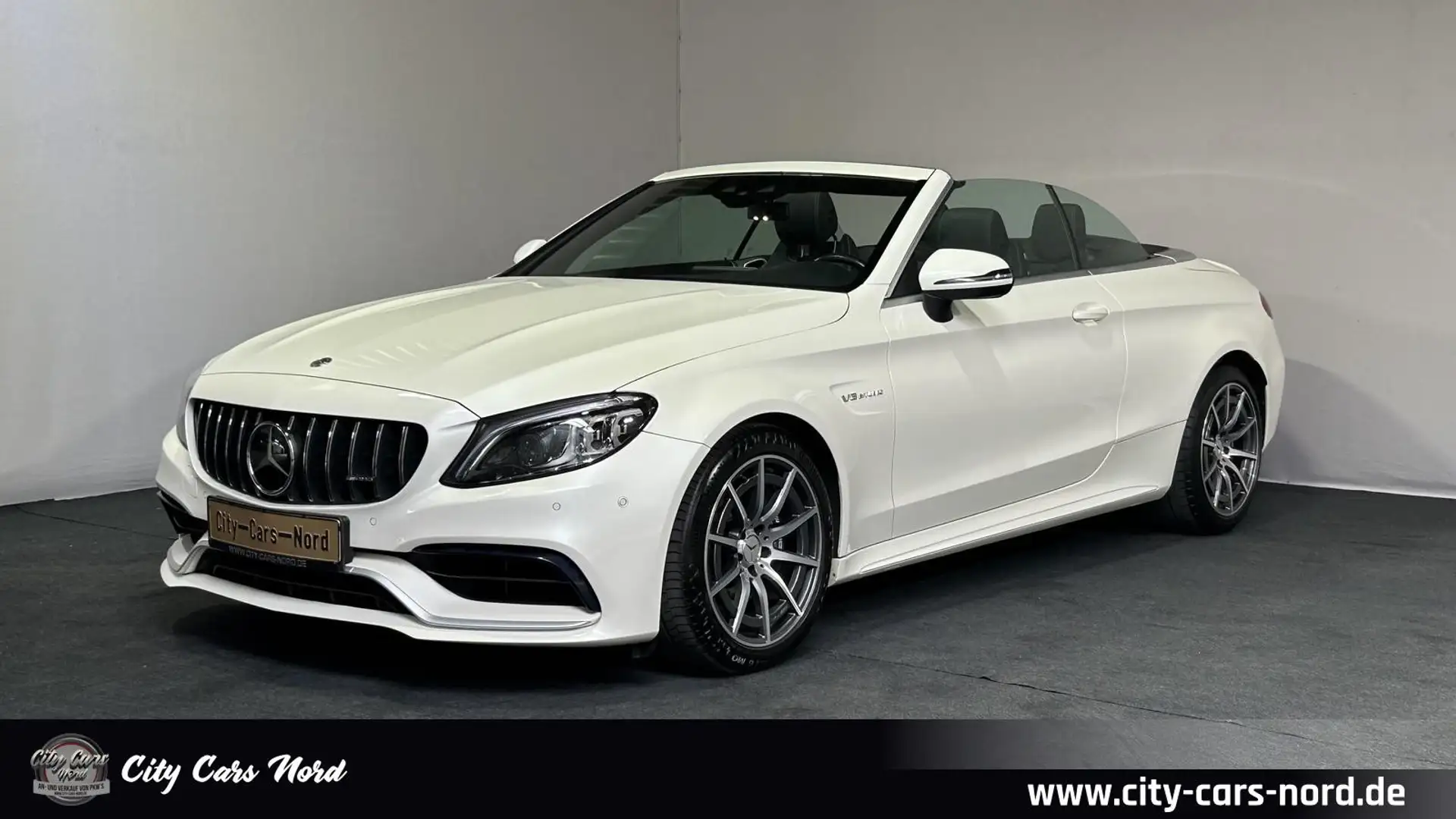 Mercedes-Benz C 63 AMG CABRIO-MEMORY-NAPPA-KAM-AIRSCARF-DISTR+ White - 1