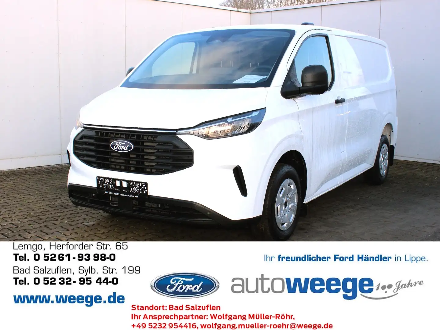 Ford Transit Custom 280 L1 Trend FWD Blanc - 1