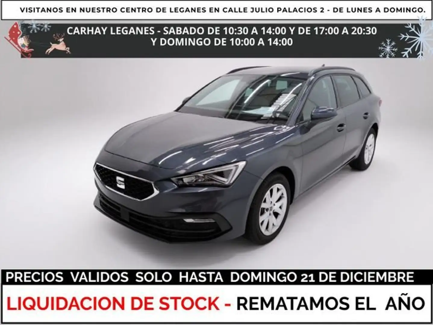SEAT Leon BREAK 1.0 ETSI 110 DSG S&amp;S STYLE BUSINES Gris - 1