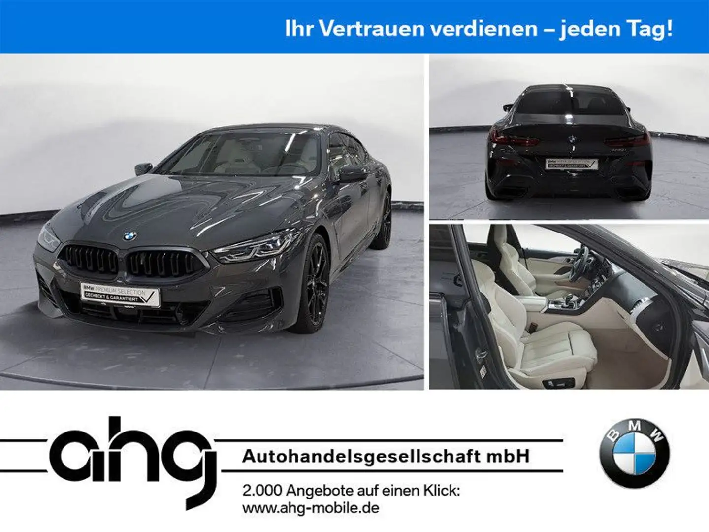 BMW 840 i Gran Coupe Integal-Aktivlenk.Driving Pro Grau - 1