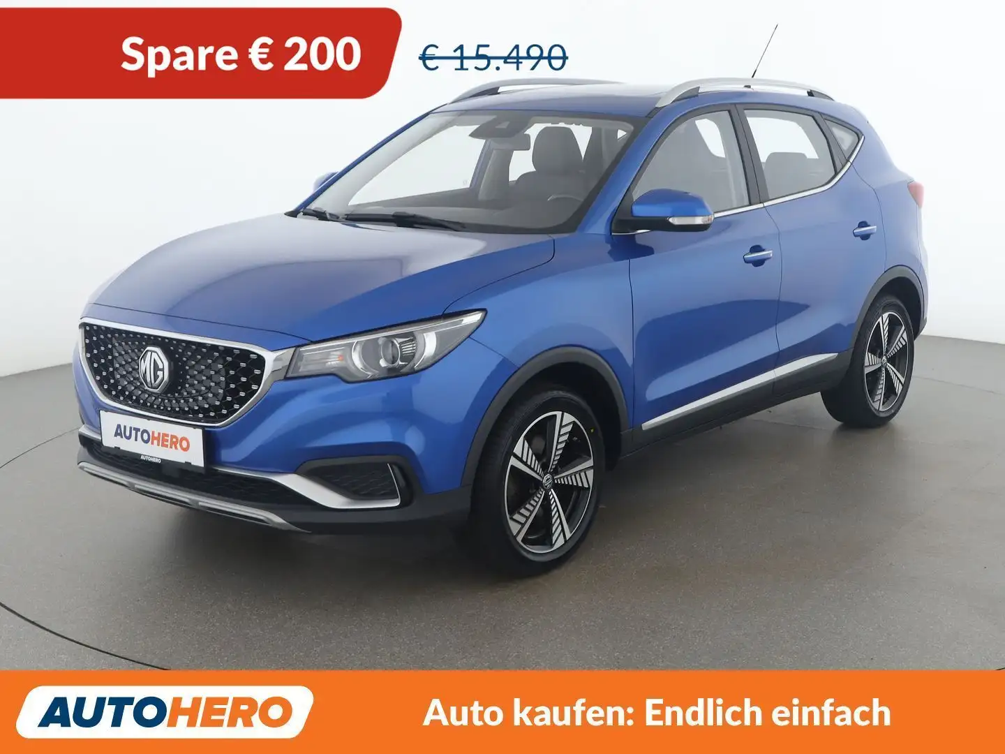 MG ZS electric drive 105 kW Luxury Blau - 1