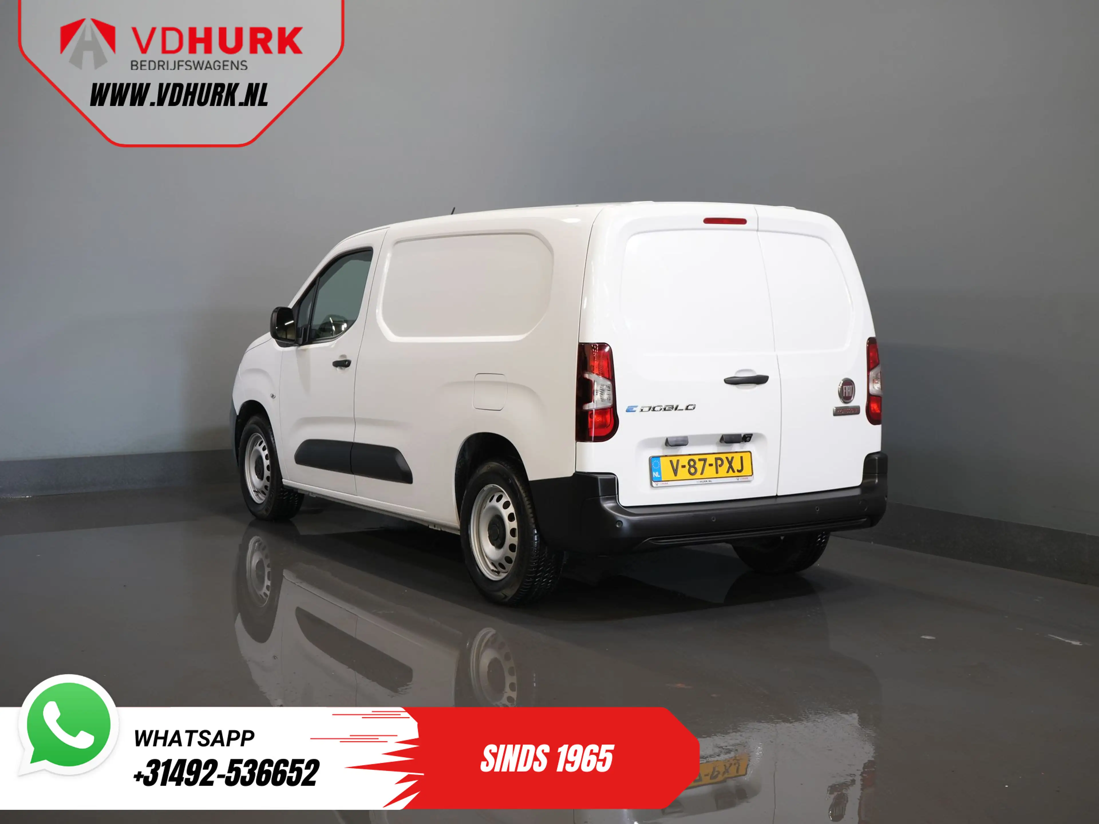 Fiat E-Doblo L2 50 kWh 285 WLTP Carplay/ Snellader/ Camera/ Cru — photo 2
