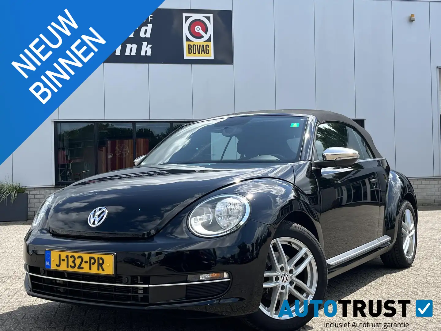 Volkswagen Beetle Cabriolet 1.2 TSI Design DSG AUTOMAAT AIRCO CRUISE Zwart - 1