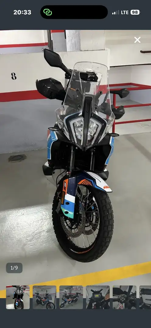 KTM 790 Adventure Kit De Pegatinas Y Baul Trasero Naranja - 1