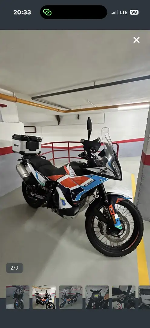 KTM 790 Adventure Kit De Pegatinas Y Baul Trasero Naranja - 2