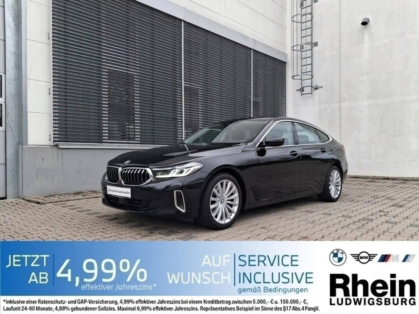 BMW 640 i xDr GT Luxury Line Laser Navi Pano HarmKard Zwart - 1