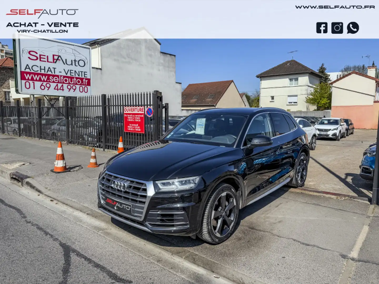Audi Q5 3.0 V6 TDI 286CH S LINE QUATTRO TIPTRONIC 8 Noir - 1