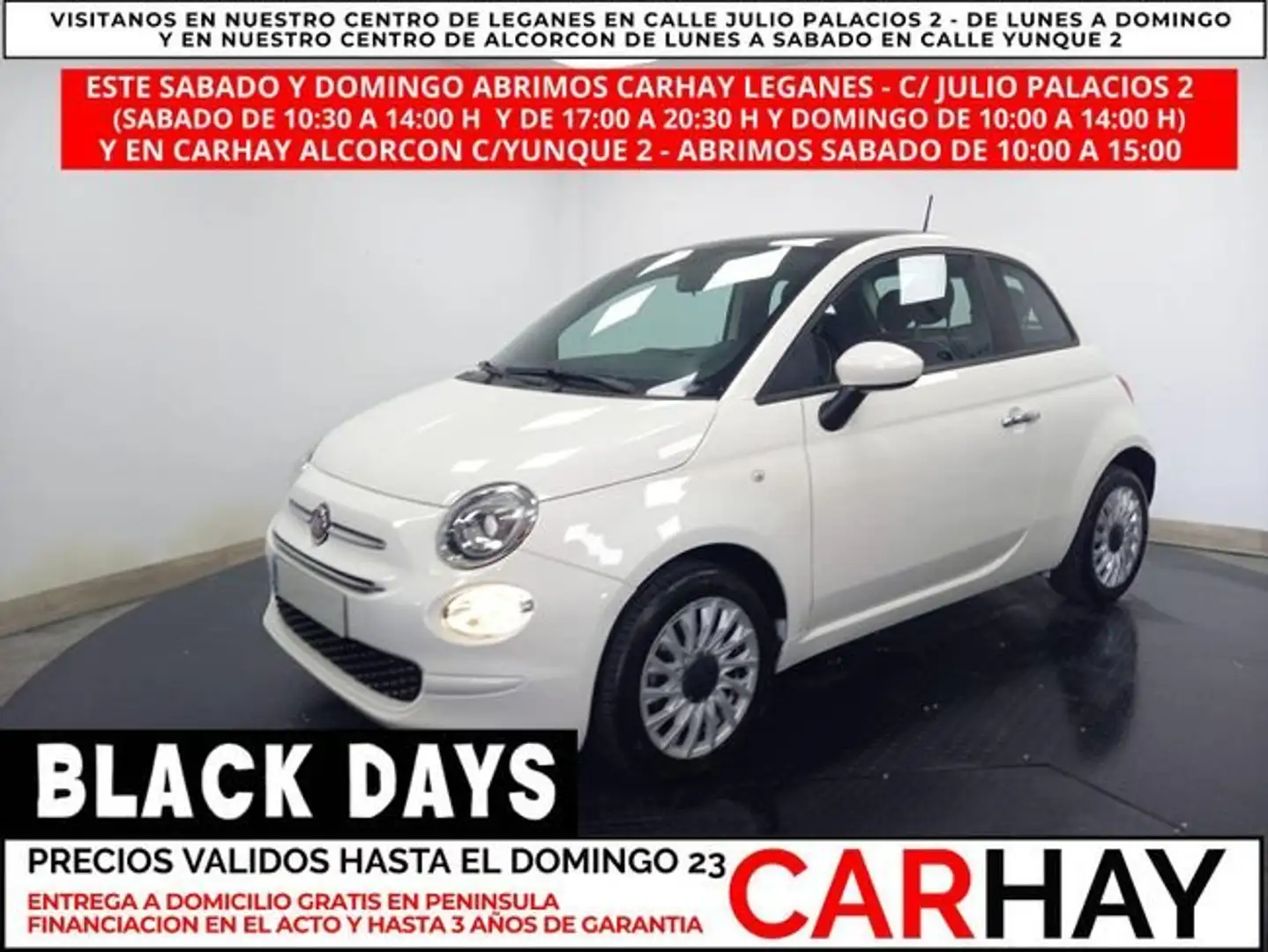 Fiat 500 LOUNGE 1.0 52KW (70 CV) Blanc - 1