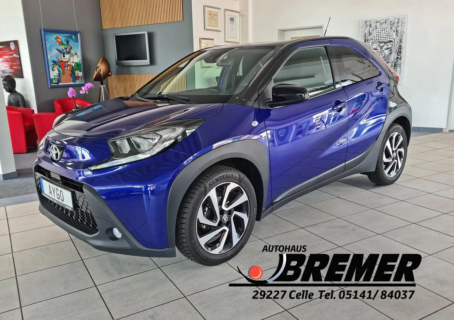 Toyota Aygo X Pulse + Allwetterreifen + Bleu - 1