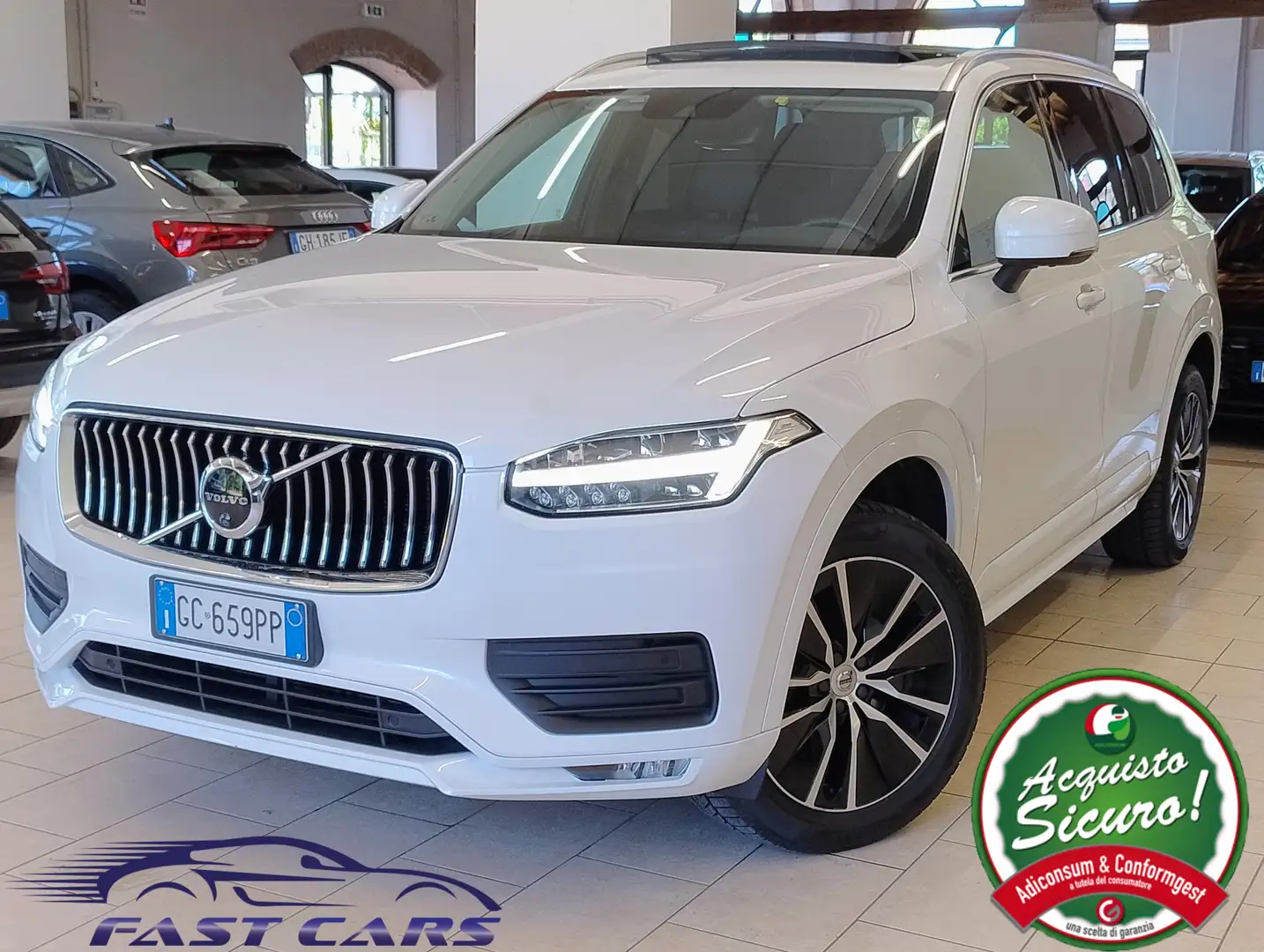 Volvo XC90 2.0 b5 Momentum Pro AWD 7pti TETTO 360 LED ACC Wit - 1