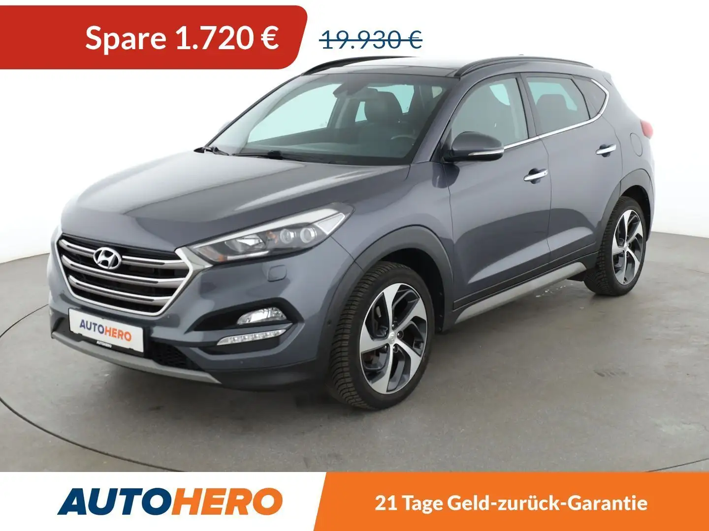Hyundai TUCSON 1.6 TGDI Premium 4WD Aut*TEMPO*CAM*PDC*SHZ*KLIMA* Grau - 1