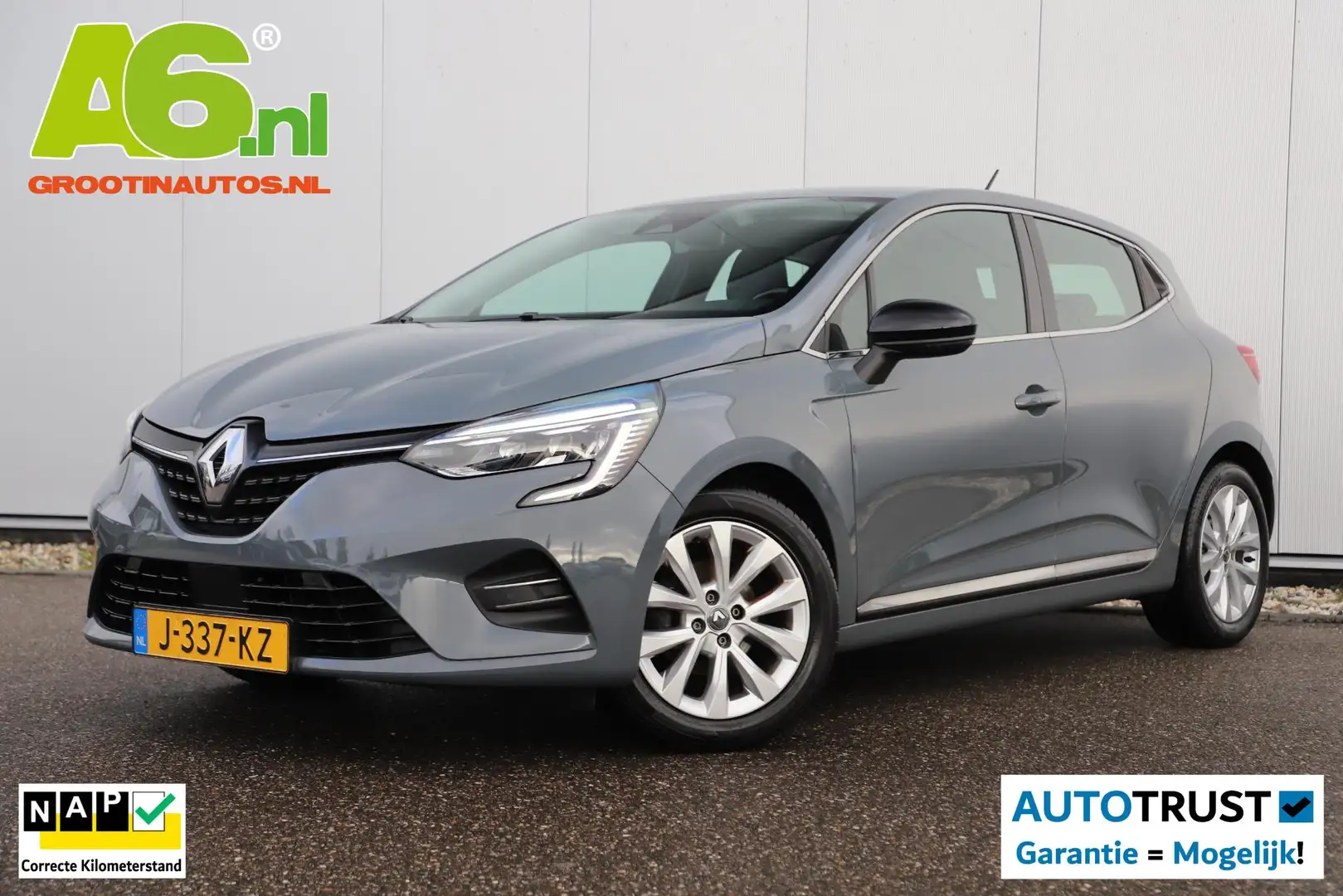 Renault Clio 1.0 TCe Intens Trekhaak Half Leder Keyless 16 inch Grijs - 1