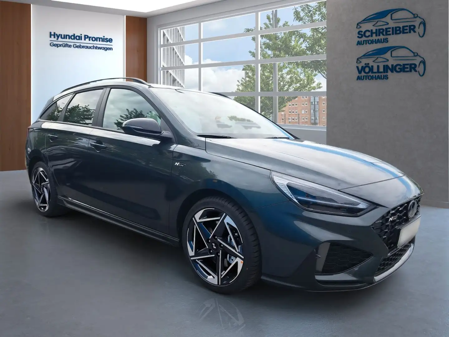 Hyundai i30 Kombi 1.5 T-GDi  N Line 48V 140PS MJ2025 Groen - 2