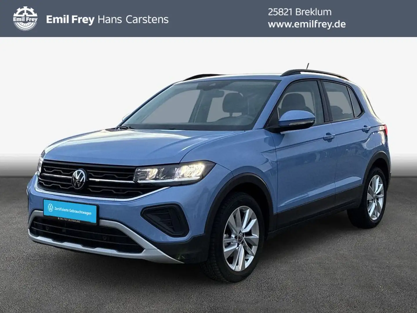 Volkswagen T-Cross Life 1.0 TSI DSG IQ.Drive Kamera Navi Blau - 1