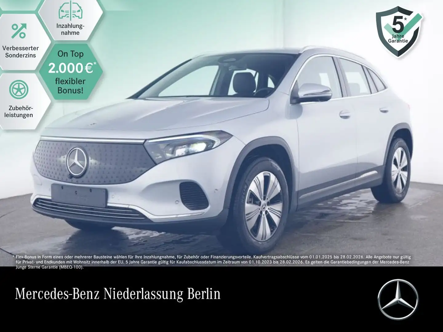 Mercedes-Benz EQA 250 PROG+ADVANCED+360+MEMORY+SPUR Silber - 1