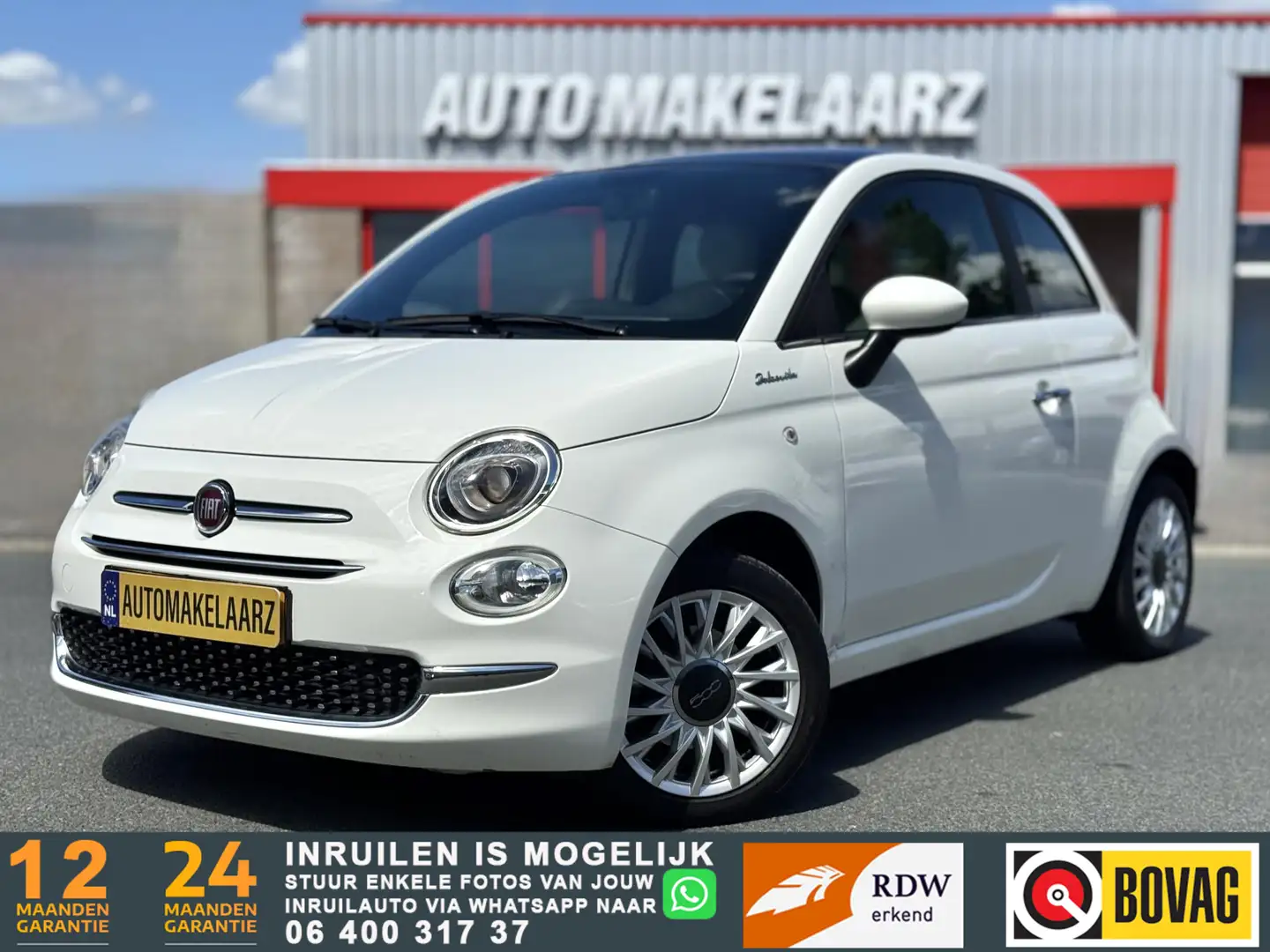 Fiat 500 1.0 Hybrid Dolcevita Wit - 1