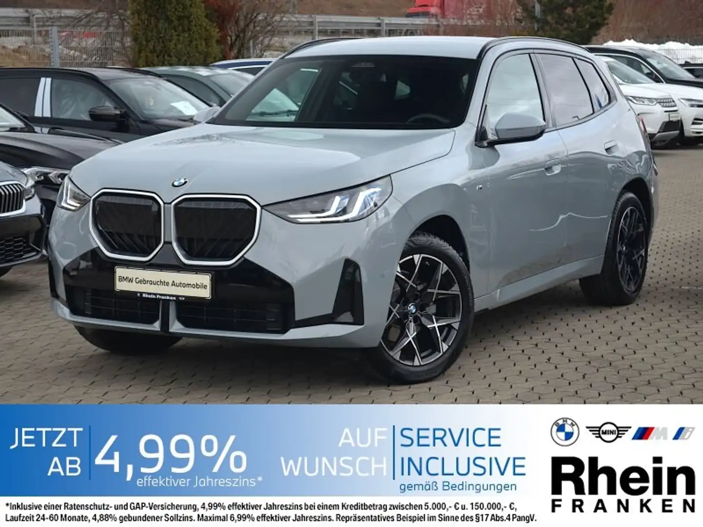 BMW X3 20i xDrive M Sport LiveCptProf.AHK.Ad.LED.360 Gris - 1