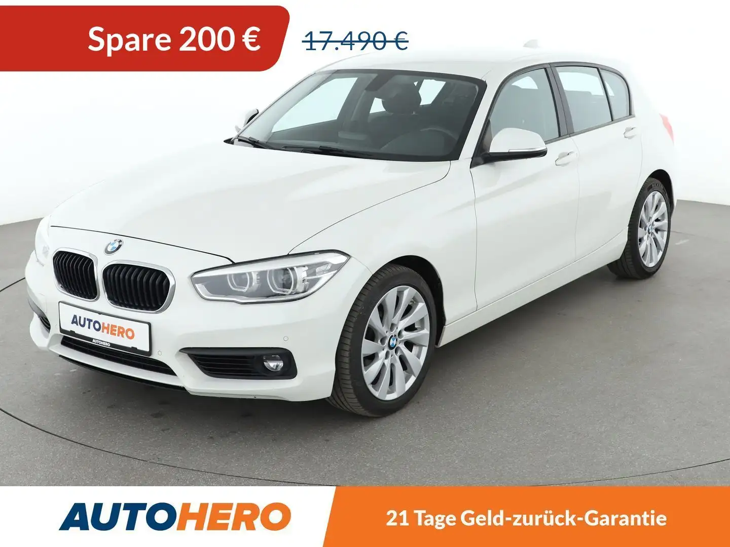 BMW 118 118d Advantage Aut.*LED*NAVI*TEMPO*PDC*SHZ*KLIMA* Weiß - 1