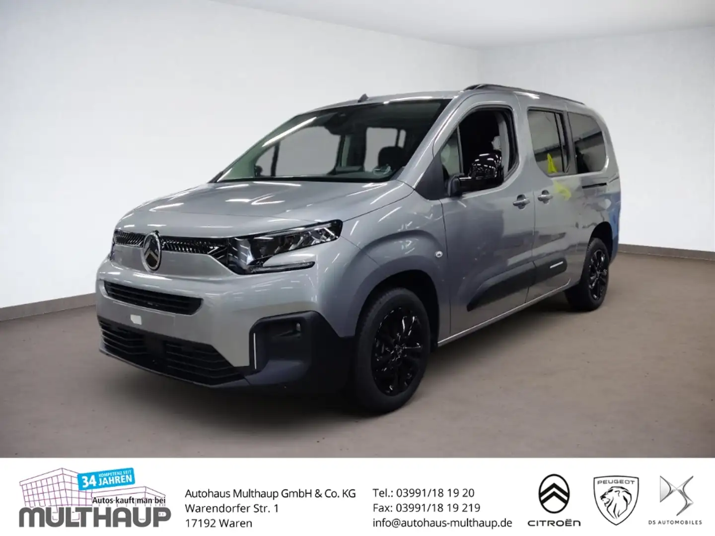 Citroen Berlingo Max XL BlueHDi 130 EAT8 LED LenkradHZG Gris - 1
