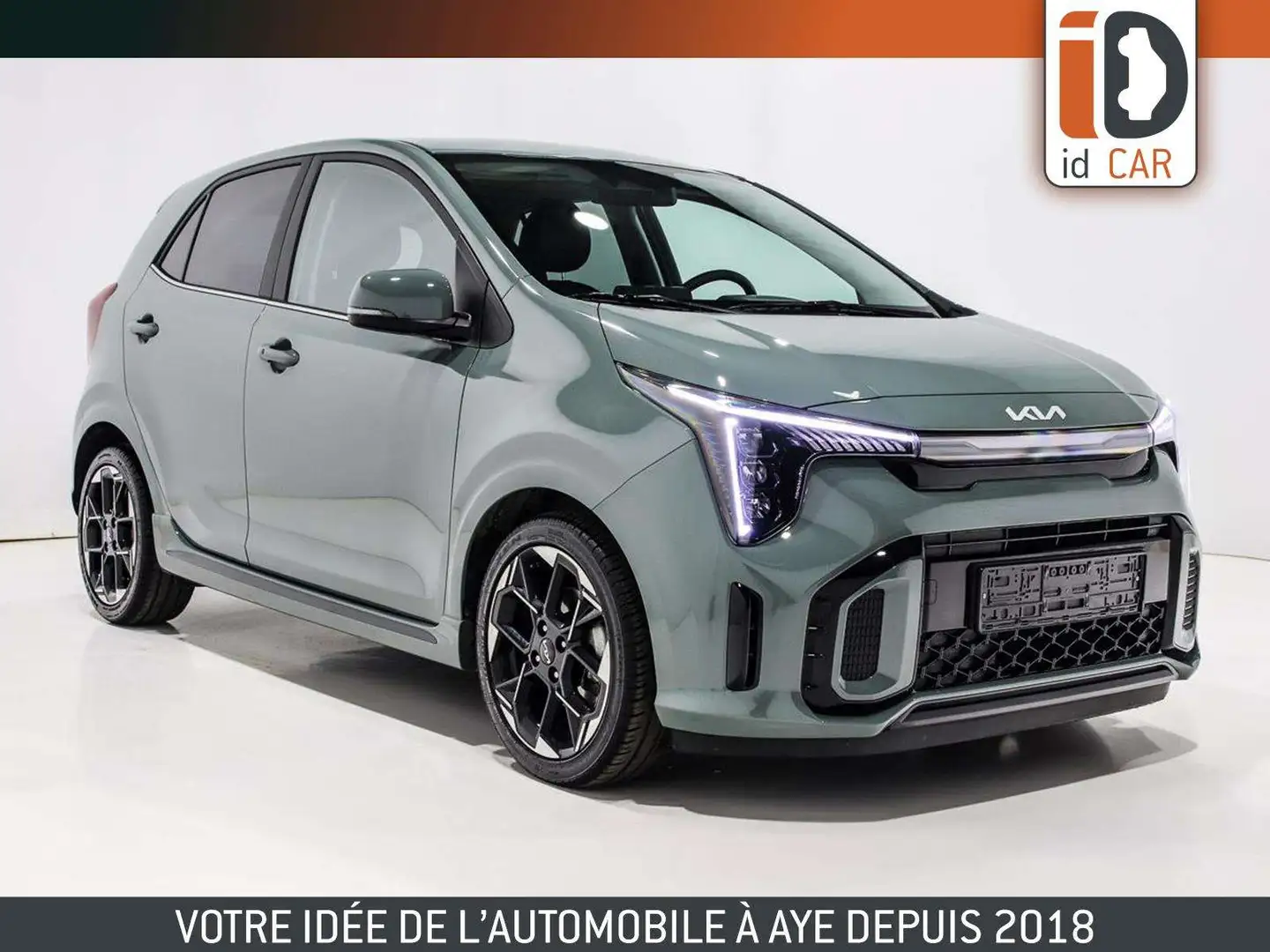 Kia Picanto 1.2i 84 GT LINE CUIR LED GPS REGU RADAR JA16 Vert - 1