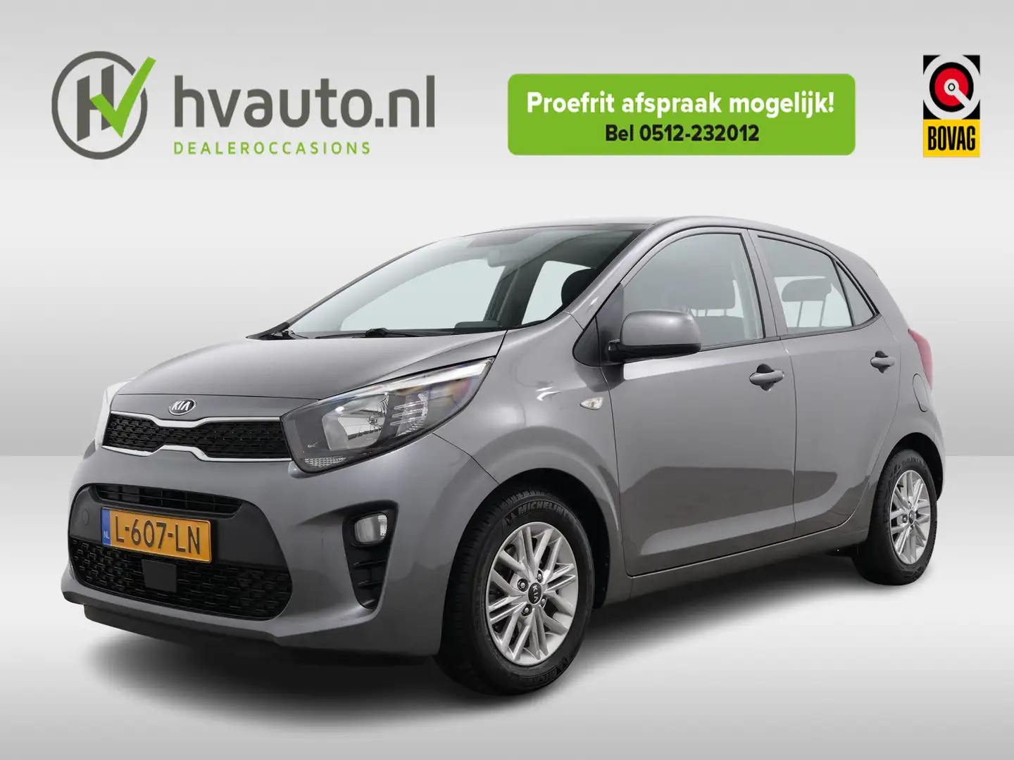 Kia Picanto 1.0 DPI DYNAMICLINE | Camera | Carplay | Cruise Gris - 1