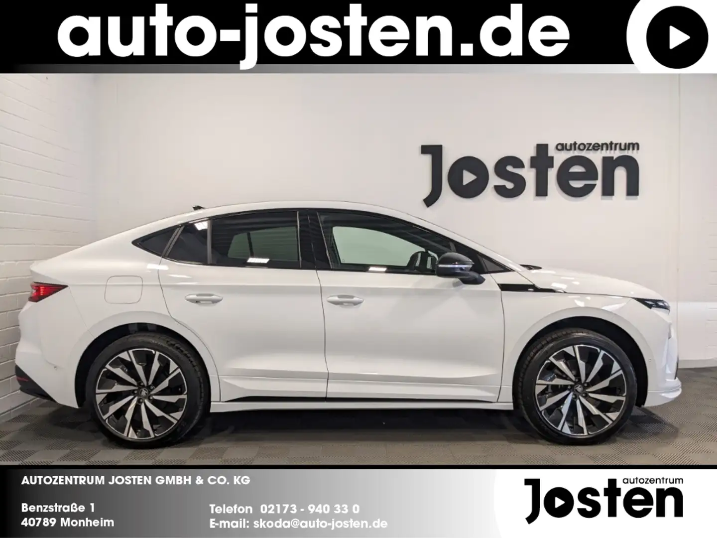 Skoda Enyaq Coupe 60 Sportline Matrix-LED MAXX AHK CantonSound Weiß - 2