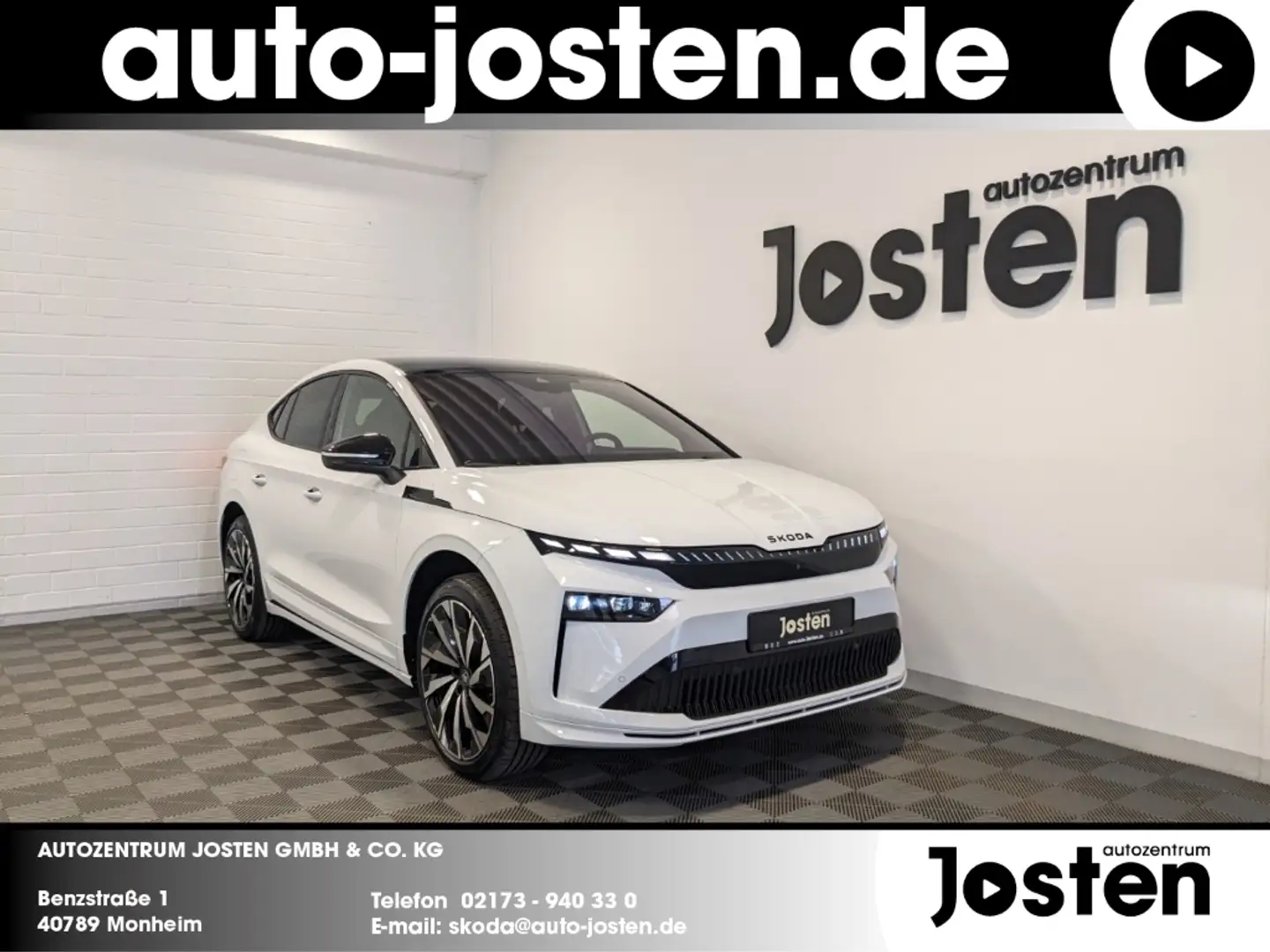 Skoda Enyaq Coupe 60 Sportline Matrix-LED MAXX AHK CantonSound Weiß - 1