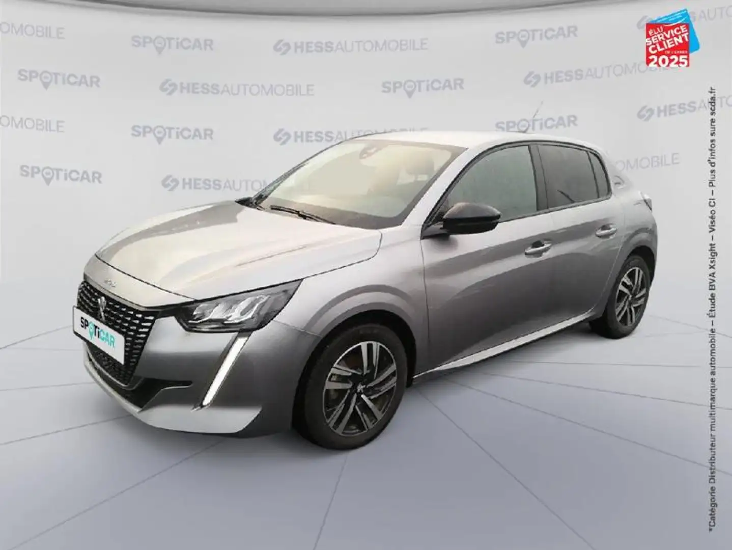 Peugeot 208 1.5 BlueHDi 100ch S\u0026S Style Gris - 1