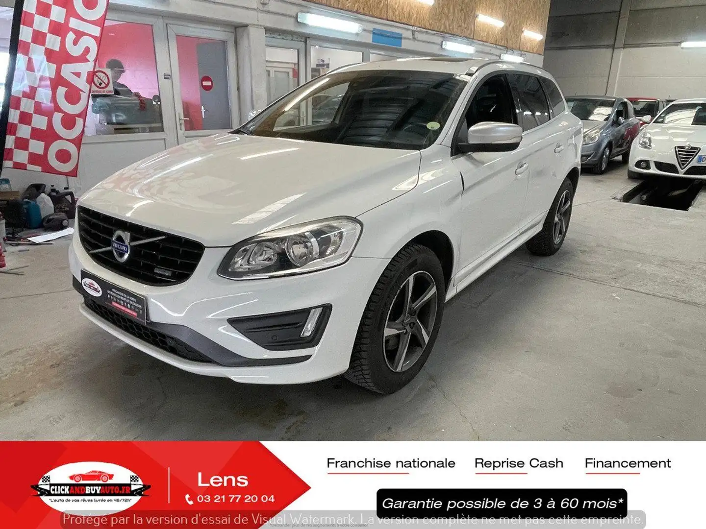 Volvo XC60 4X4 EDITION R-DESIGN 2.4 181 CH // GPS / RADARS /  Blanc - 1