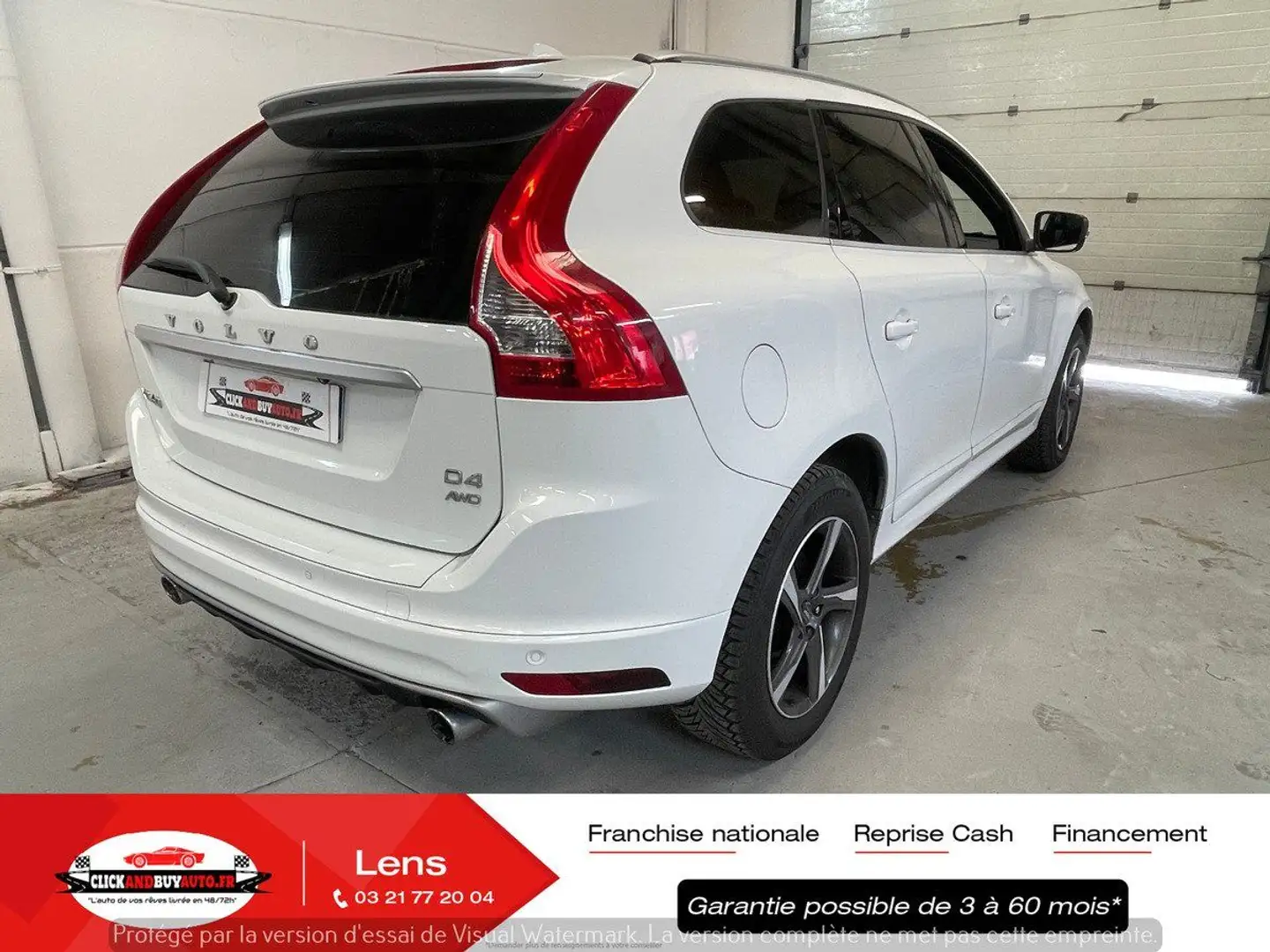 Volvo XC60 4X4 EDITION R-DESIGN 2.4 181 CH // GPS / RADARS /  Bianco - 2