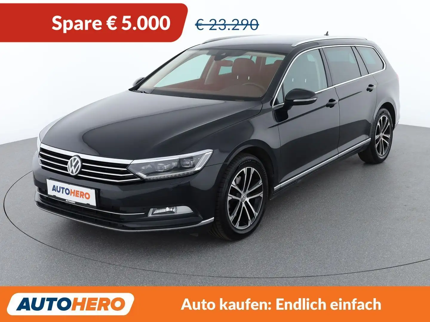 Volkswagen Passat 2.0 TDI Highline BlueMotion Aut. *LED*ACC*SPUR*TOT Schwarz - 1