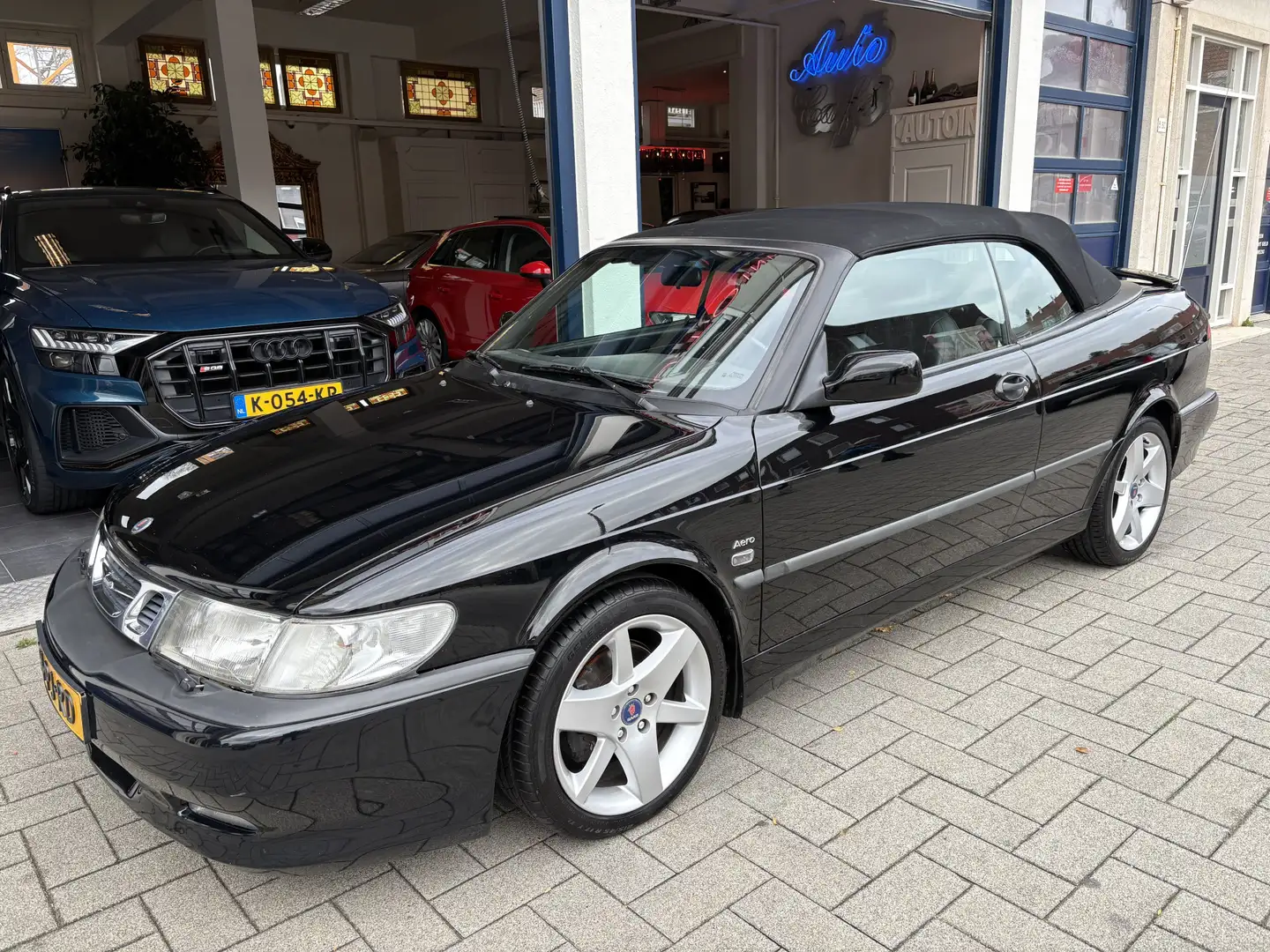 Saab 9-3 Cabrio 2.0 Turbo Aero 206 PK/TOPSTAAT Zwart - 2