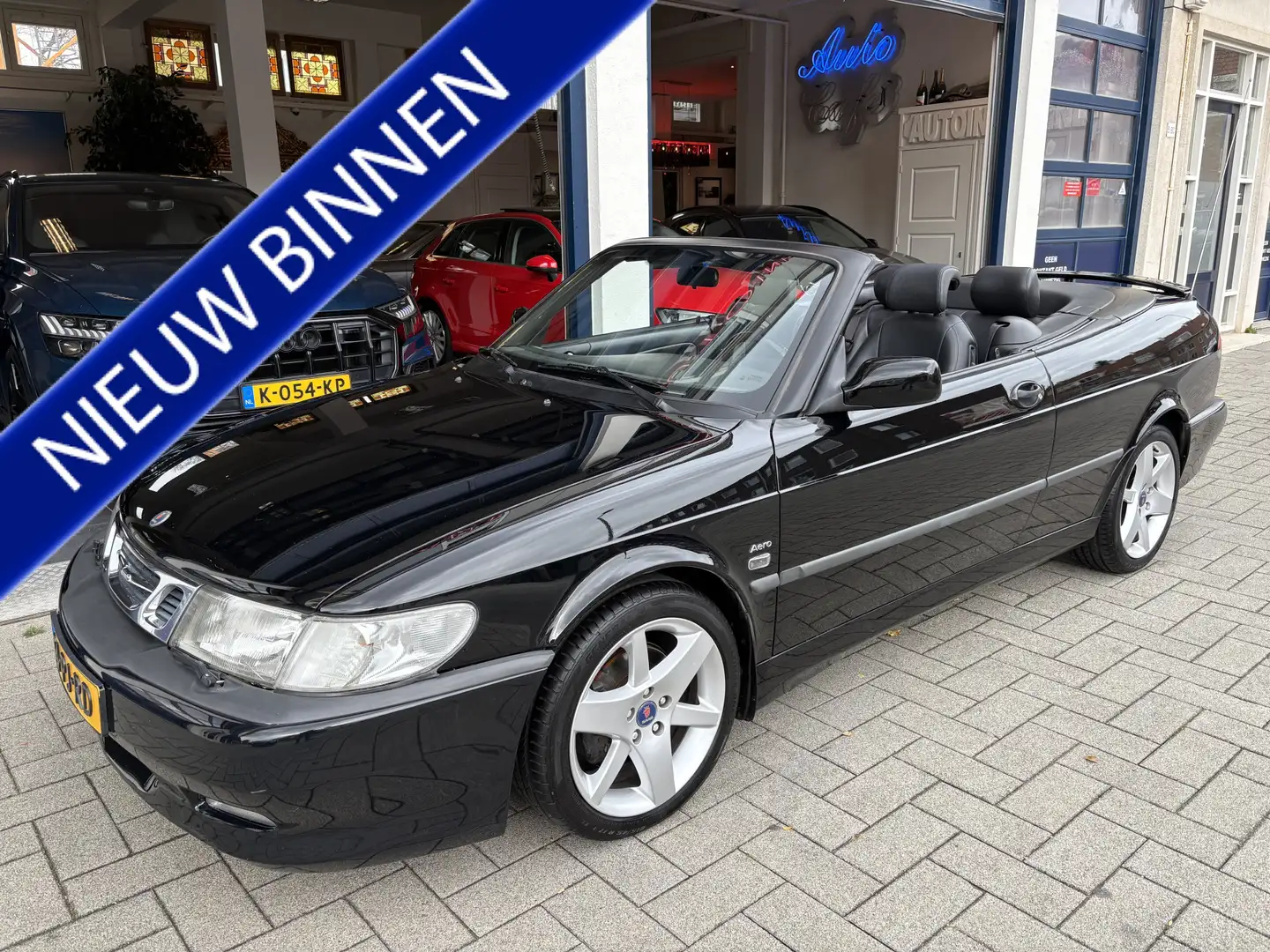Saab 9-3 Cabrio 2.0 Turbo Aero 206 PK/TOPSTAAT Zwart - 1