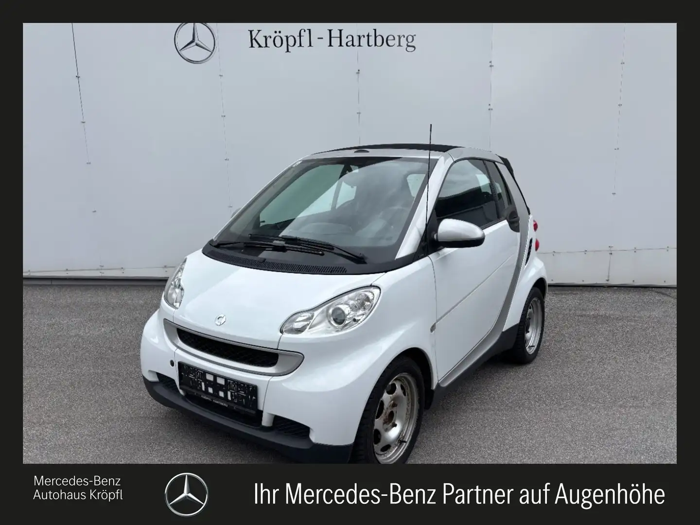 smart forTwo cabrio mhd 52 kw Weiß - 1