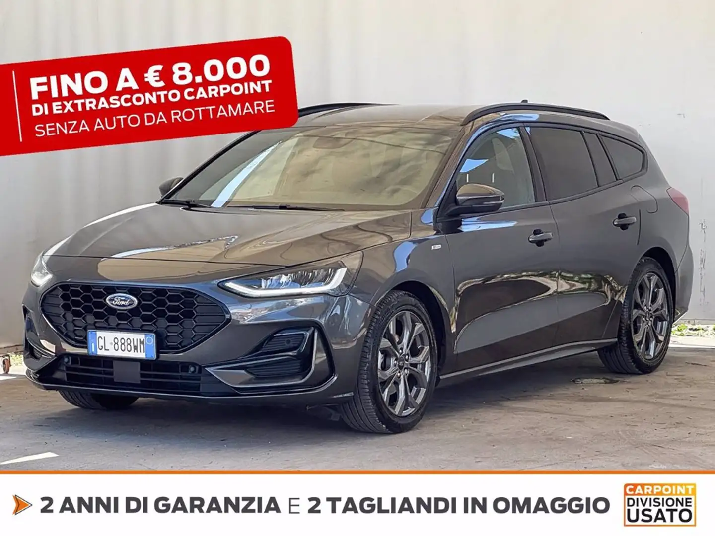 Ford Focus sw 1.0t ecoboost h st-line x 125cv Grigio - 1