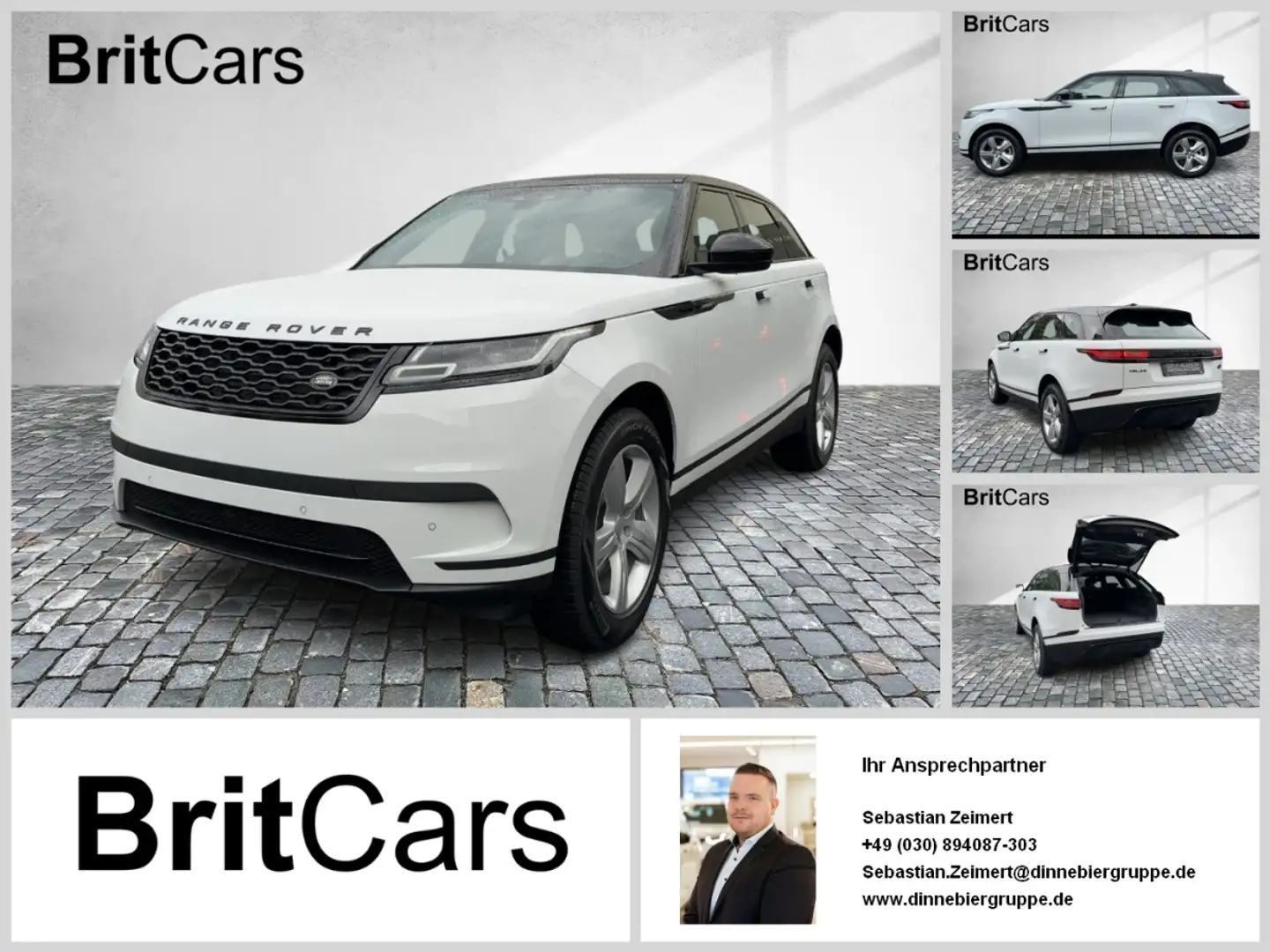 Land Rover Range Rover Velar D200 S Pano, Sitzklima Blanc - 1