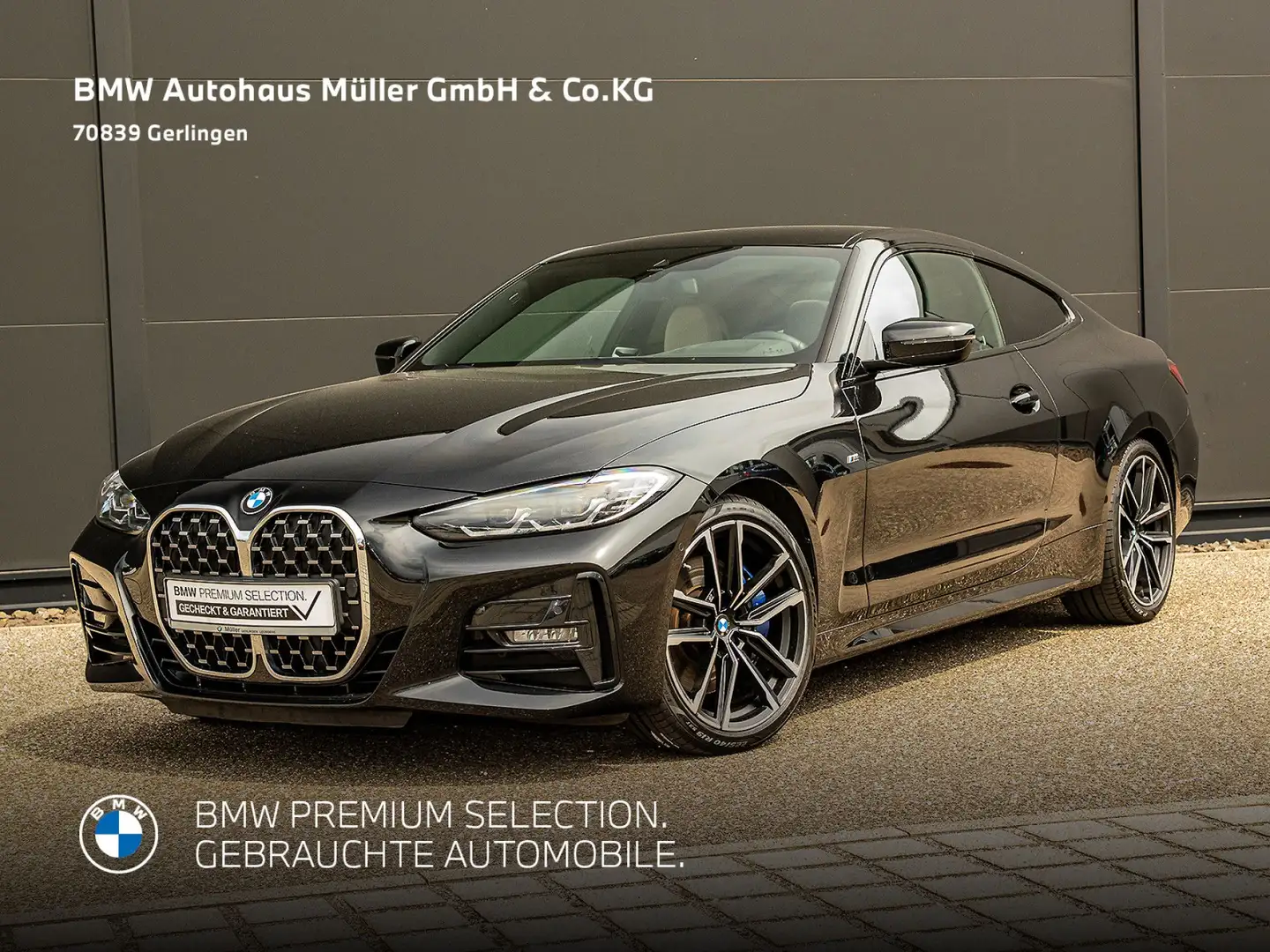 BMW 430 iA Coupé M Sportpaket HUD DAB Kamera LED 1VB Schwarz - 1