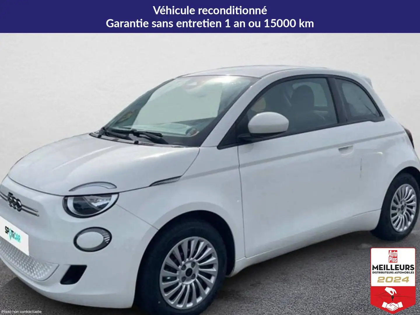 Fiat 500 E 95 ch action Blanc - 1