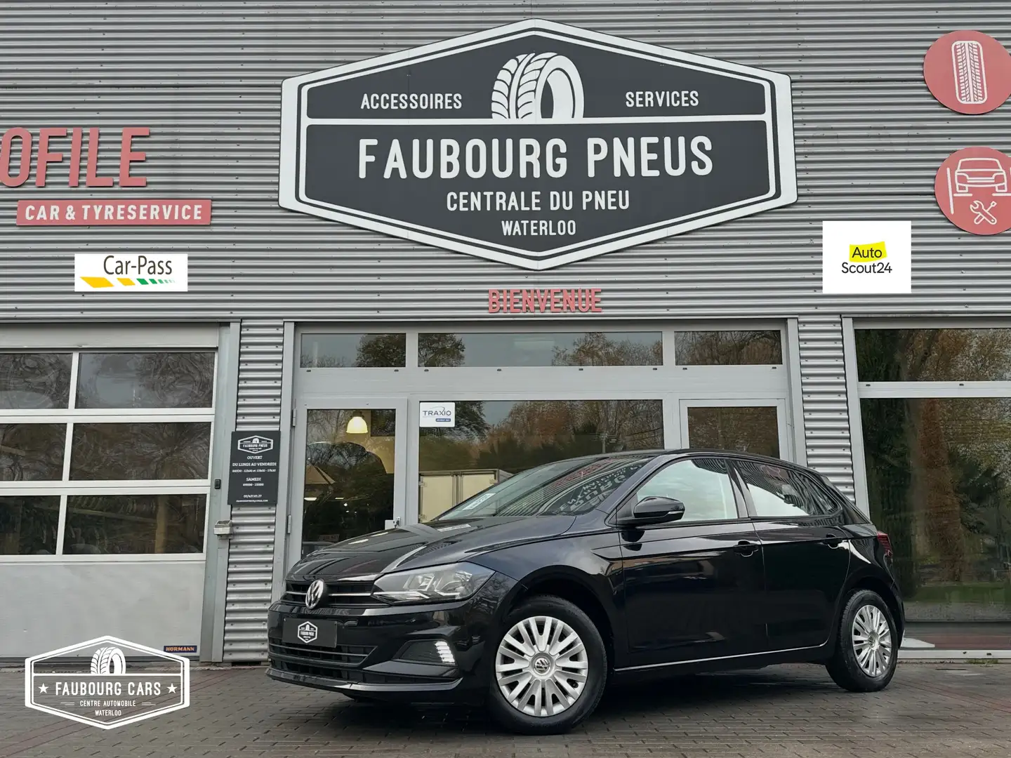 Volkswagen Polo *1.0i*GARANTIE-12MOIS*EURO-6b*CLIMATISATION* Noir - 1