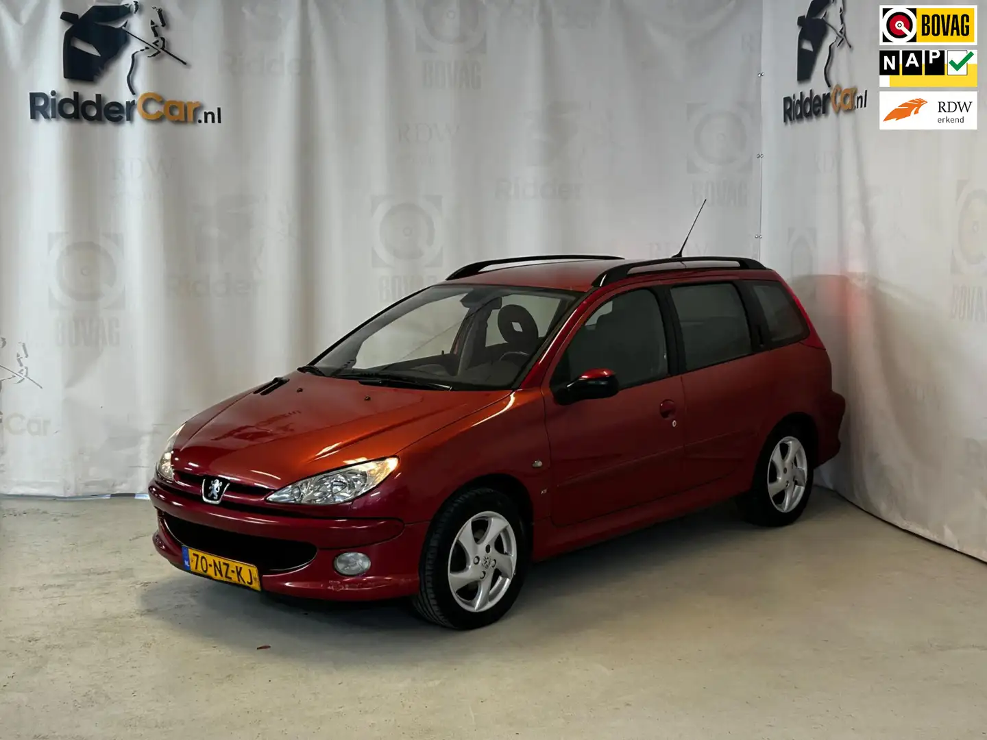 Peugeot 206 SW 1.6-16V XS Pack|AUTOMAAT|NAP|AIRCO|ELEK RAMEN V Rood - 1