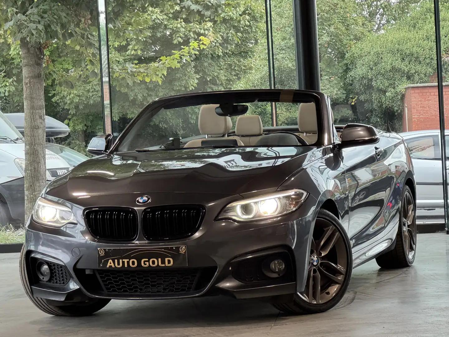 BMW 218 dA PACK M/BOITE AUTO/FULLOPTIONS/CABRIOLET!!!!! Grey - 1