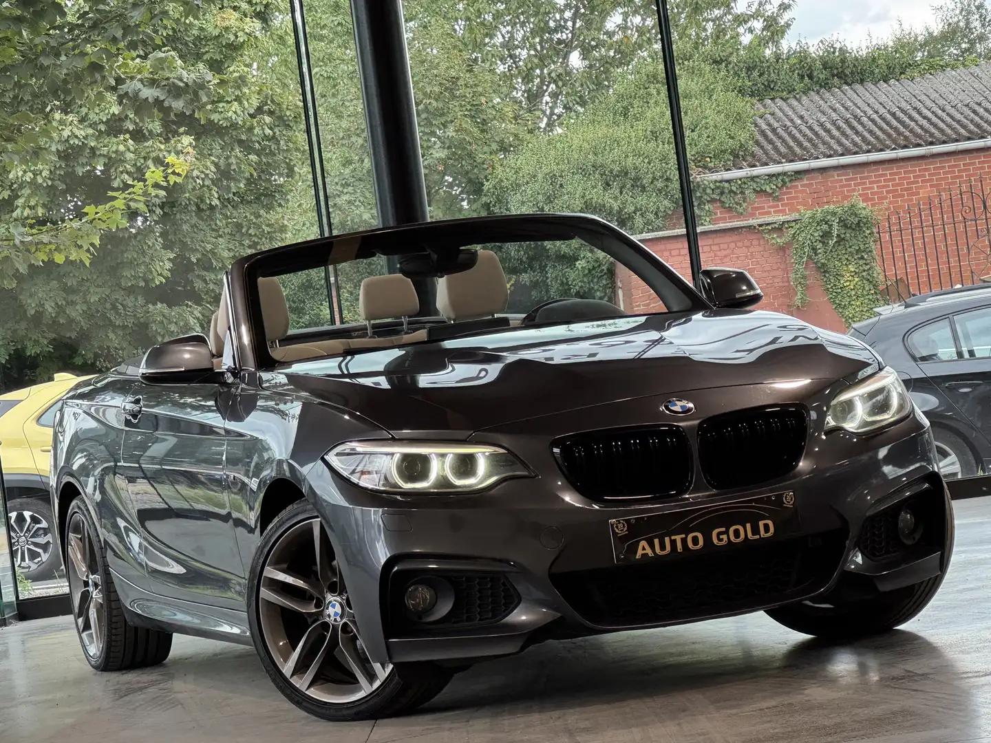 BMW 218 dA PACK M/BOITE AUTO/FULLOPTIONS/CABRIOLET!!!!! Gris - 2
