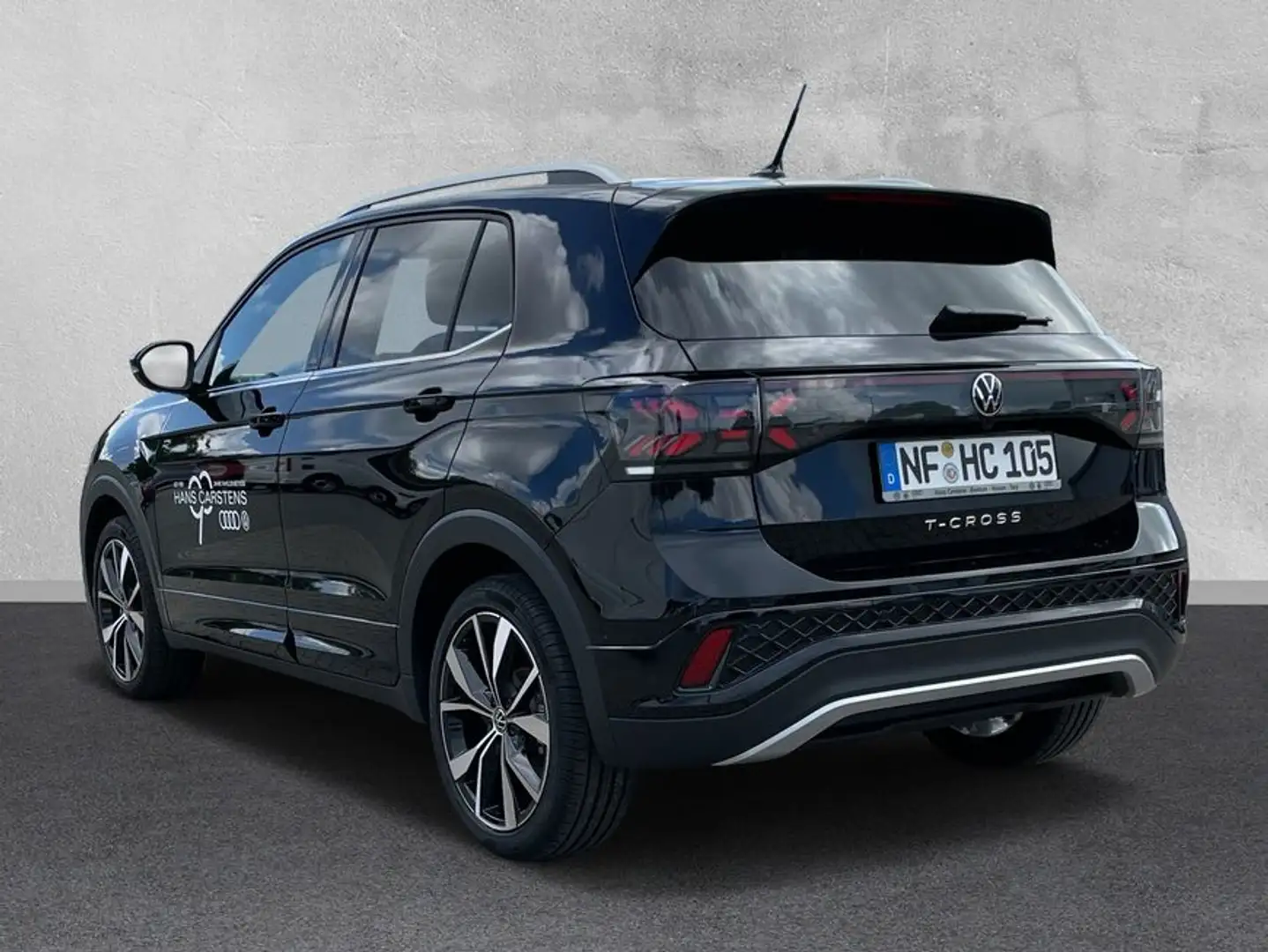 Volkswagen T-Cross 1,5 TSI R-Line DSG AHK Navi LED Klima Schwarz - 2